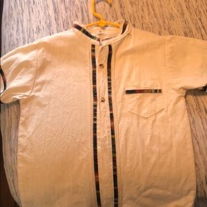 Kids guayabera shirt size 10